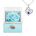 For Girlfriend Rotating Rose Necklace Gift box Jewelry With Flower