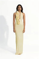 Women's Sexy Maxi Dress Elegant Mesh Deep V Backless Sleeveless Bodycon-16