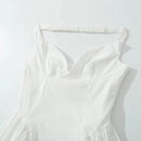 Sexy Mini Dress for Women Elegant Deep V Neck Sleeveless Shoulder Chic-9