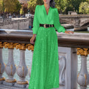 Women’s Jumpsuit Elegant Sequins Slim High Waist Belted Party Romper-17