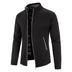 Men's Cardigan Large Size Stand Collar Warm Knit Sweater Coat Youth Wool