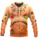 Men’s Christmas Hoodie Sweatshirt Elegant 3D Print Long Sleeve Streetwear