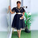 Women's Sexy Midi Dress Elegant Plus Size Dashiki Style Party Wear-2