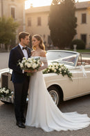 Diane Mermaid Wedding Dress Detachable Train & Sequins