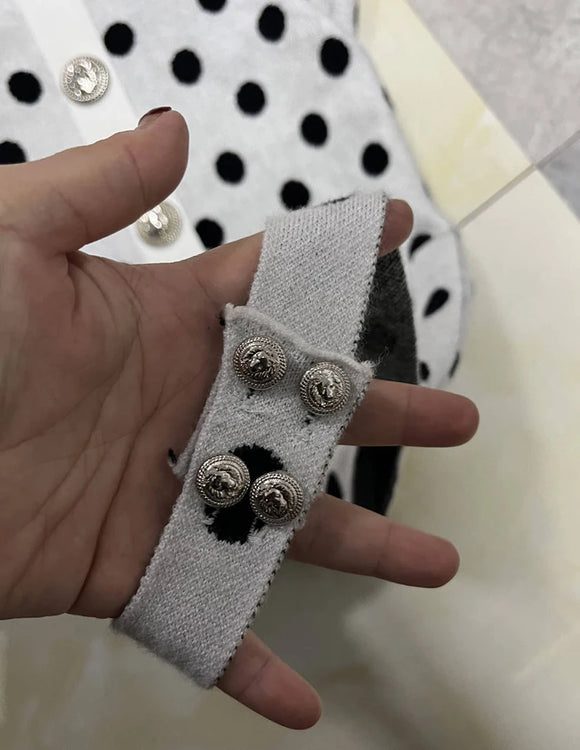 Mini-robe sexy élégante à pois pour femme dos nu sans manches coupe trapèze