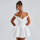 Women's Mini Dress Pleated A-Line Backless Sleeveless Sexy Elegant Gown-33