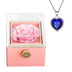 For Girlfriend Rotating Rose Necklace Gift box Jewelry With Flower