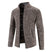 Men's Cardigan Large Size Stand Collar Warm Knit Sweater Coat Youth Wool