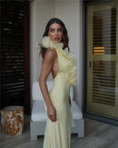 Women's Sexy Maxi Dress Elegant Mesh Deep V Backless Sleeveless Bodycon-9