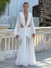 Women's Sexy Maxi Dress Elegant Pleated Lace Patchwork Evening Party