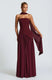 Women's Sexy Maxi Dress Corset Elegant Strapless Backless High Slit