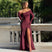 Women's Sexy Maxi Dress Elegant Pleated Lace Patchwork Evening Party