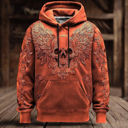 Men’s Halloween Hoodie Elegant 3D Printed Streetwear Pullover