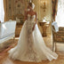 Victoria Mermaid Wedding Dress Strapless Pearls & Detachable Train