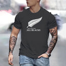 Men's T-shirt Elegant Loose Fit Round Neck Casual Printed Sportswear