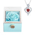 For Girlfriend Rotating Rose Necklace Gift box Jewelry With Flower