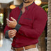 Men's Shirt Elegant Button Up Long Sleeve Patchwork Comfort Casual
