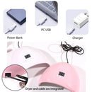 USB Nail Phototherapy Lamp 36W – 12 UV LEDs Gel Nail Curing Machine Infrared-9