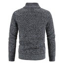 Men's Cardigan Large Size Stand Collar Warm Knit Sweater Coat Youth Wool