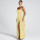 Sexy Maxi Dress Women Gown Strapless Elegant Off Shoulder Backless High Split-17