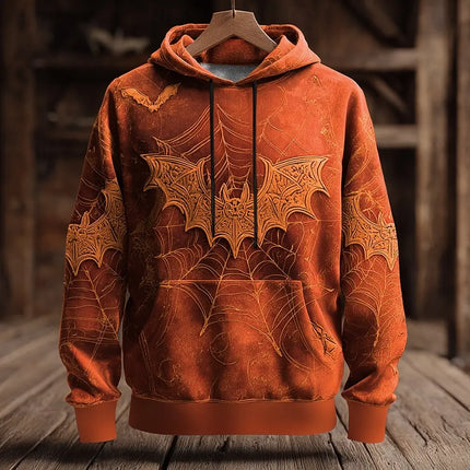 Men’s Halloween Hoodie Elegant 3D Printed Streetwear Pullover