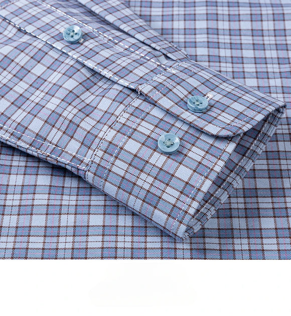 Chemise coton élégante rayée coupe cintrée manches longues