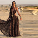 Indianna Women's Sexy Maxi Dress Halter Backless Elegant Slit Side-22