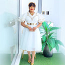 Women's Sexy Midi Dress Elegant Plus Size Dashiki Style Party Wear-4