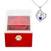 For Girlfriend Rotating Rose Necklace Gift box Jewelry With Flower