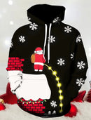 Christmas Hoodie Sweatshirt Elegant 3D Print Snowman Long Sleeve-10