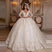 Elisabeth Vintage Princess Wedding Dress with Lace & Long Sleeves