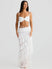 Women's Sexy Sets Two-Piece Lace Crop Top Long Elegant Skirt