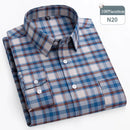 Men's Shirt 100% Cotton Elegant Formal Striped Slim Fit Long Sleeve