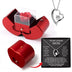 To My Love Eternal Rose Necklace Gift Red Apple Jewelry Box