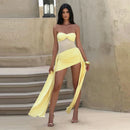 Women's Sexy Mini Dress Strapless Off Shoulder Backless Ruched Draped-7