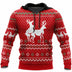 Men’s Christmas Hoodie Sweatshirt Elegant 3D Print Long Sleeve Streetwear