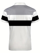 Men's Polo Shirt Elegant Trendy Stitch T Shirt Stretch Comfy Short Sleeves