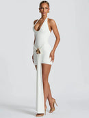 Sexy Short Dress Bodycon Backless Elegant Sleeveless For Women