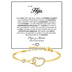 My Daughter Birthday Infinite Heart Bracelet Symbol Hollow Heart Gift