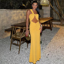 Women's Sexy Dress Hollow Out Sleeveless Pleated Bodycon Vintage-12