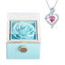 For Girlfriend Rotating Rose Necklace Gift box Jewelry With Flower