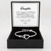 My Daughter Birthday Infinite Heart Bracelet Symbol Hollow Heart Gift