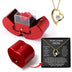 To My Love Eternal Rose Necklace Gift Red Apple Jewelry Box