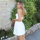 Women's Sexy Mini Dress Halter Neck Sleeveless Elegant A-Line Solid