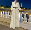 Women’s Jumpsuit Elegant Sequins Slim High Waist Belted Party Romper-8