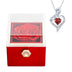 For Girlfriend Rotating Rose Necklace Gift box Jewelry With Flower