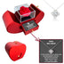 To My Love Eternal Rose Necklace Gift Red Apple Jewelry Box