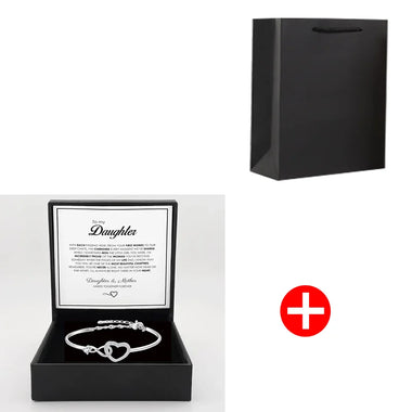 My Daughter Birthday Infinite Heart Bracelet Symbol Hollow Heart Gift