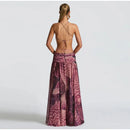 Indianna Women's Sexy Maxi Dress Halter Backless Elegant Slit