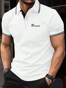 Men's Polo Shirt Elegant Golf Outdoor Classic Short Sleeve Summer